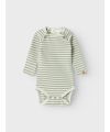 Lil´Atelier - Body langarm - gestreift - Green Tint
