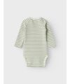 Lil´Atelier - Body langarm - gestreift - Green Tint