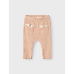 LIL´Atelier - Legging mit Lochmuster - Rugby Tan