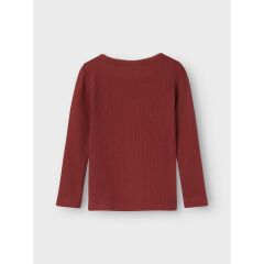 LIL´Atelier - Longsleeve mit Lochmuster - Spiced Apple