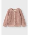 LIL´Atelier - Kleinkind Strickjacke mit Blümchen - Shadow Gray