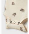LiLAtelier - Langarmbody mit kleinen Elefanten - Turtledove