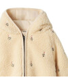 LilLAtelier - kleine Teddyjacke mit Blümchen - Bleached Sand