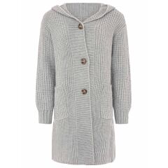 Zwillingsherz -  Cardigan "Katinka"one size - hellgrau