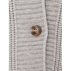 Zwillingsherz -  Cardigan "Katinka"one size - hellgrau