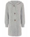 Zwillingsherz -  Cardigan "Katinka"one size - hellgrau