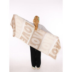 Zwillingsherz - 100% XXL Cashmere Schal "LOVE"...
