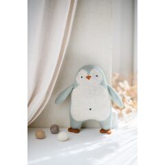 Ava & Yves - Babyrassel Pinguin - hellblau