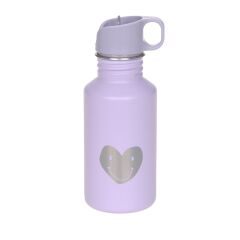 Lässig - Kinder Trinkflasche Edelstahl  Little Gang Heart - Lila
