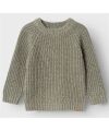 Lill´Atelier - Kleinkind Strickpullover mit Wolle - Seagrass