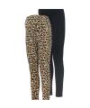Mamalicious - Doppelpack Legging OTB - Black/ Leo
