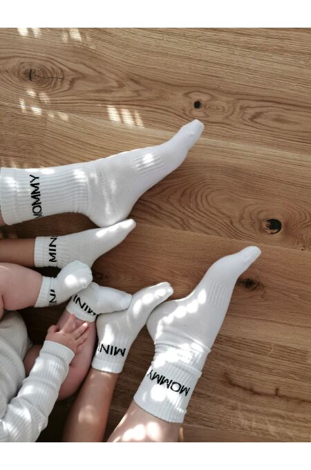 Famvibes - MOMMY Socken - weiss/schwarz