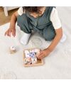 Lässig - Sensorik Spielzeug - Würfelpuzzle Holz - Little Mateys