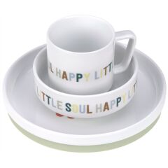 Lässig - Kindergeschirr Set Porzellan - Happy Fruits