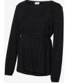 Mamalicious - Still-Shirt mit Reißverschlüssen - black