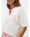 Mamalicious - T-Shirt - MAMA ALL DAY EVERY DAY - schnee weiss / pink