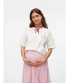 Mamalicious - T-Shirt - MAMA ALL DAY EVERY DAY - Snow White/Pink
