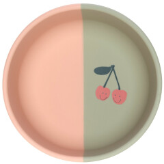Lässig - Kinderschüssel Silikon - Happy Fruits Cherry