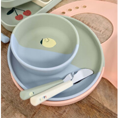 Lässig - Kinderschüssel Silikon - Happy Fruits...