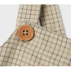 LIL´Atelier - leichte Latzhose karriert - Moss Gray