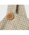 LIL´Atelier - leichte Latzhose karriert - Moss Gray