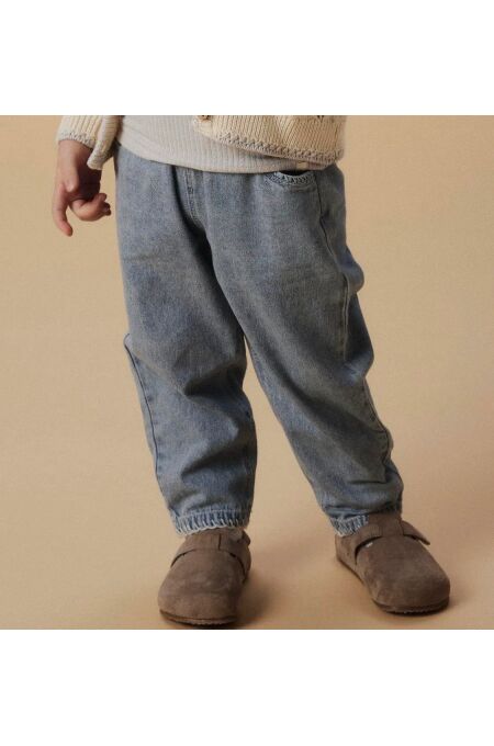 LilAtelier - Kleinkind Jeanshose - Medium Blue Denim