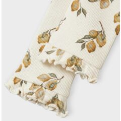 LIL´Atelier - ribbe Rüschenlegging mit Zitronenprint - Turtledove