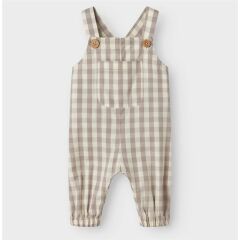 LIL´Atelier - Latzhose Karomuster - Vapor Blue