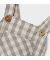 LIL´Atelier - Latzhose Karomuster - Vapor Blue