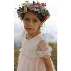 LilLAtelier - Kleinkind festliches Tüllkleid - Peach Blush