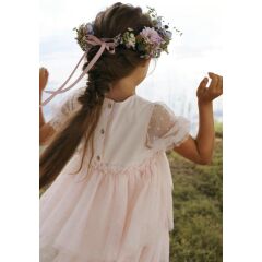 LilLAtelier - Kleinkind festliches Tüllkleid - Peach Blush