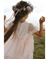 LilLAtelier - Kleinkind festliches Tüllkleid - Peach Blush