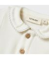 LilLAtelier - Jearsy Kurzarmbody mit Kragen - Coconut Milk