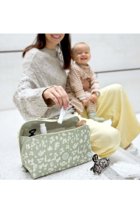 Lässig - Wickeltischorganizer - light khaki leo