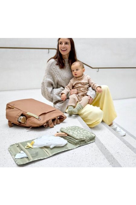 Lässig - Wickelorganizer XL - light khaki leo