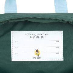 Lässig - Kindergartenrucksack Square - Little Gang - Lemon Dunkelgrün