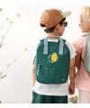Lässig - Kindergartenrucksack Square - Little Gang - Lemon Dunkelgrün