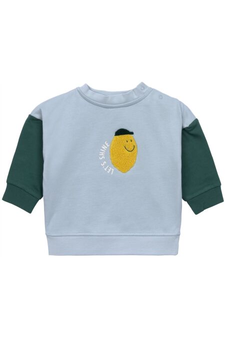 Lässig - Sweater Little Gang - Lemon - light blue