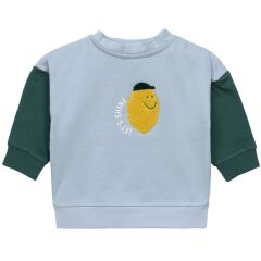 Lässig - Sweater Little Gang - Lemon - light blue