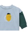 Lässig - Sweater Little Gang - Lemon - light blue