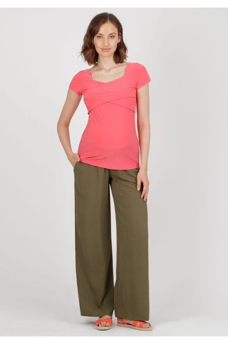 Attesa Maternity - Hose mit weitem Bein Ines - Military Green