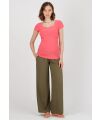 Attesa Maternity - Hose mit weitem Bein Ines - Military Green
