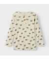 LilLAtelier - Kleinkind Wolllangarmshirt mit Flugzeugen - Turtledove