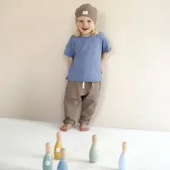 PURE PURE - Mini Beanie Waffle - Taupe