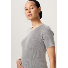 Noppies Maternity - leichter Strickpulli kurzarm Javi - Ultimate Grey