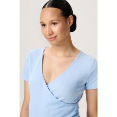 Noppies Maternaty - rib kurzarm Still-Shirt - Light Sky