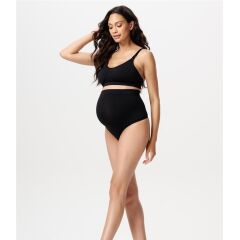 Noppies Materinity - 2er Pack Seaml. String Überb. - Black