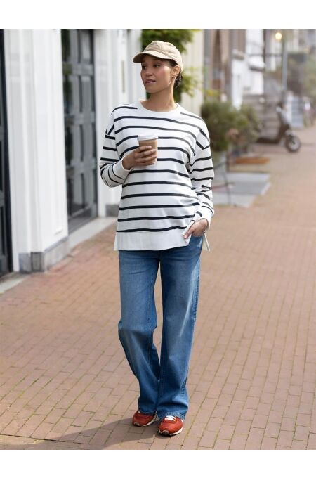 Noppies Maternity - Still-Sweater langarm Pepe - Cream Stripe
