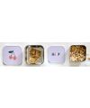 Lässig - Snackbox Kinder (3er Set) - Edelstahl Brotdose - Happy Fruits - Cherry