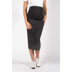 Love2Wait - Long Skirt Split - black